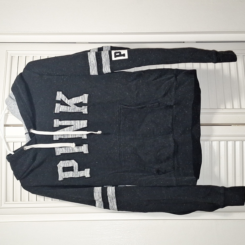 Pink- Large, black/grey hoodie , front pocket